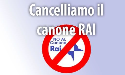 cancelliamo il canone rai