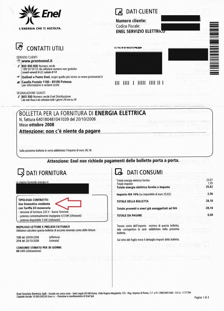 Bolletta enel: se trovi questa scritta puoi avere un rimborso ... Bollette enel ogni quanto arrivano